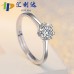 Cross Border Tiktok Kwai Online Red Broadcast Eight Heart Eight Arrow Zircon Imitation Moissanite Ring Wholesale For Women And Men Six Claw Wedding Ring