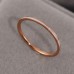 Cross Border European And American 18k Titanium Steel Ring, Female Plain Ring, Non Fading, Niche Couple, Stainless Steel Thin Ring, Tail Ring Accessory