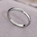 Cross Border European And American 18k Titanium Steel Ring, Female Plain Ring, Non Fading, Niche Couple, Stainless Steel Thin Ring, Tail Ring Accessory