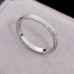 Cross Border European And American 18k Titanium Steel Ring, Female Plain Ring, Non Fading, Niche Couple, Stainless Steel Thin Ring, Tail Ring Accessory