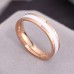 Cross Border European And American 18k Titanium Steel Ring, Female Plain Ring, Non Fading, Niche Couple, Stainless Steel Thin Ring, Tail Ring Accessory