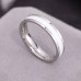 Cross Border European And American 18k Titanium Steel Ring, Female Plain Ring, Non Fading, Niche Couple, Stainless Steel Thin Ring, Tail Ring Accessory