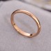 Cross Border European And American 18k Titanium Steel Ring, Female Plain Ring, Non Fading, Niche Couple, Stainless Steel Thin Ring, Tail Ring Accessory