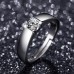 Cross Border Tiktok Kwai Online Red Broadcast Eight Heart Eight Arrow Zircon Imitation Moissanite Ring Wholesale For Women And Men Six Claw Wedding Ring