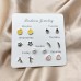 Pinduoduo's Popular One Week Earring Set, Plated With 925 Silver Pearl Earrings For Women, Simple And Fashionable Small Accessories For Women, Earrings For Women