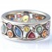 Cross Border Popular Hollowed Out Diamond Inlaid Multi-Color Rings For Women's Rings, Exquisite And Simple Zircon Jewelry Manufacturers Wholesale