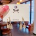 S925 Silver Needle Korean Version New Flower Pearl Earrings Female Tiktok Simple Temperament Design Earrings Earrings