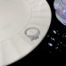 Light Luxury Niche Ultra Sparkling Zircon Love Ring For Women's Inset Style High-End Design Sense, Open Index Finger Ring Wholesale