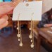 S925 Silver Needle Korean Version New Flower Pearl Earrings Female Tiktok Simple Temperament Design Earrings Earrings