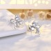 New Product 925 Silver Needle Pentagonal Star Earrings, Female European And American Niche Temperament, Ins Style Inlaid Zirconium Star Moon Earrings, Wholesale In Stock