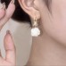 S925 Silver Needle Korean Version New Flower Pearl Earrings Female Tiktok Simple Temperament Design Earrings Earrings