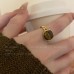 Imitation Natural Stone Opening Ring For Women With Retro Temperament, Niche Design, Index Finger Ring, Internet Celebrity, Fashionable And Personalized Friend Ring