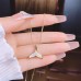 (Thick Gold High Color Preservation Necklace) Box Chain Mermaid Concubine Pearl Shell Necklace Light Luxury Fashion High Grade Feeling Necklace