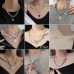 New European And American Women's Hip Hop Double Layer Layered Titanium Steel Geometric Necklace Design Sense Jewelry Trend INS Necklace For Women