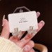 925 Silver Needle Exquisite Bow Star Earrings High Grade Light Luxury Pearl Earrings Temperament French Minority Earrings