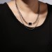 New European And American Women's Hip Hop Double Layer Layered Titanium Steel Geometric Necklace Design Sense Jewelry Trend INS Necklace For Women