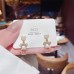 925 Silver Needle Exquisite Bow Star Earrings High Grade Light Luxury Pearl Earrings Temperament French Minority Earrings