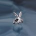 Europe And America Cross Border New Creative Dark Retro Rabbit Butterfly Ring Fashion Hip Hop Joker Death Ring Female