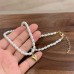 Shi Jia Quality French Vintage Fever Same Style Pearl Necklace Small And Luxury Clavicle Chain Simple And Versatile Neckchain