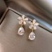 S925 Silver Needle Korean Version New Flower Pearl Earrings Female Tiktok Simple Temperament Design Earrings Earrings