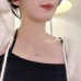 Spicy Girl Temperament Pendant Jewelry Wholesale Small Market INS Style Clavicle Chain Bow Knot Flower Light Luxury Colorful Necklace Female