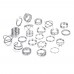 Cross Border New Open Multi Joint Ring Set 22 Piece Love Ring Set Female Design Sense Small Butterfly Ring