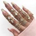 Cross Border New Open Multi Joint Ring Set 22 Piece Love Ring Set Female Design Sense Small Butterfly Ring