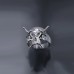 Europe And America Cross Border New Creative Dark Retro Rabbit Butterfly Ring Fashion Hip Hop Joker Death Ring Female