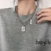 New European And American Women's Hip Hop Double Layer Layered Titanium Steel Geometric Necklace Design Sense Jewelry Trend INS Necklace For Women