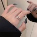 Light Luxury Niche Ultra Sparkling Zircon Love Ring For Women's Inset Style High-End Design Sense, Open Index Finger Ring Wholesale