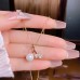 (Thick Gold High Color Preservation Necklace) Box Chain Mermaid Concubine Pearl Shell Necklace Light Luxury Fashion High Grade Feeling Necklace