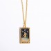 (Spot Delivery In Seconds) Tarot Brand TAROT Square Necklace Women's Ins High Like Hot Cross Border Jewelry Women's