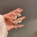 S925 Silver Needle Korean Version New Flower Pearl Earrings Female Tiktok Simple Temperament Design Earrings Earrings