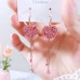 S925 Silver Needle Korean Version New Flower Pearl Earrings Female Tiktok Simple Temperament Design Earrings Earrings