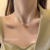 Spicy Girl Temperament Pendant Jewelry Wholesale Small Market INS Style Clavicle Chain Bow Knot Flower Light Luxury Colorful Necklace Female