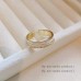 South Korea Light Luxury Zircon High Grade Sense Ring For Women's Fashion Crowd Personalized Versatile Online Red Open Ring Handicrafts Wholesale